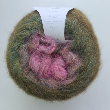 Poema Alpaca (50% альпака файн, 25% бэби-альпака, 15% шерсть Mulesing Free, 10% нейлон) - 400м / 100г фото 3