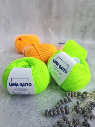 Пряжа Lana Gatto MAXI SOFT (100% меринос экстрафайн) - 90м / 50г фото 1