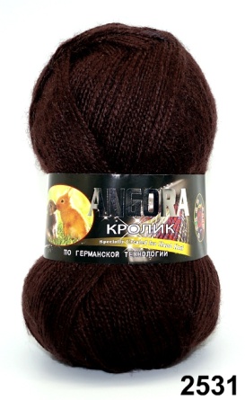 Ангора Кролик (40%-кролик 60%-акрил) - 500м / 100г фото 36