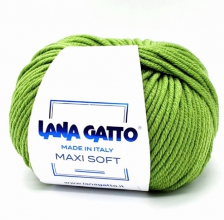 Пряжа Lana Gatto MAXI SOFT (100% меринос экстрафайн) - 90м / 50г фото 48