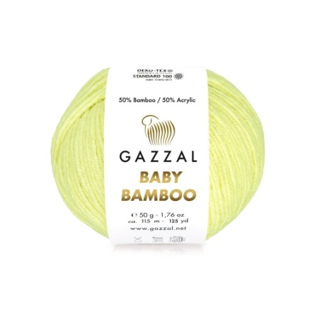 Baby Bamboo (50% бамбук, 50% акрил) - 115м / 50г (цена за упаковку 10 мотков) фото 3