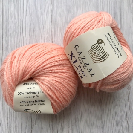 Baby Wool XL (40% мериносовая шерсть, 20% ПА Кашемир, 40% полиакрил) - 100м / 50г фото 33