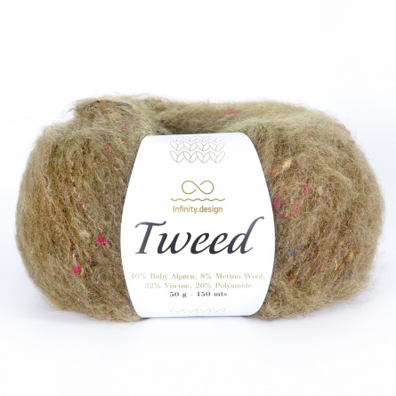 Tweed (40% бэби альпака 8% мериносовая шерсть 32% вискоза 20% полиамид) - 150м / 50г фото 20
