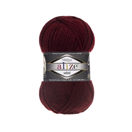 SUPERLANA MIDI (25% шерсть, 75% акрил) - 170м / 100г (цена указана за упаковку 5 мотков) фото 9