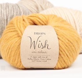 Пряжа Drops WISH (50% альпака, 33% хлопок, 17% мериносовая шерсть) 70м / 50г фото 1