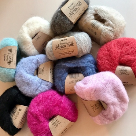 Пряжа Drops Brushed Alpaca Silk (77% альпака, 23% шелк) 140м / 25г фото 22
