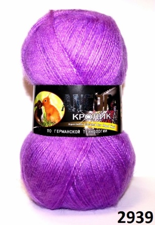 Ангора Кролик (40%-кролик 60%-акрил) - 500м / 100г фото 29