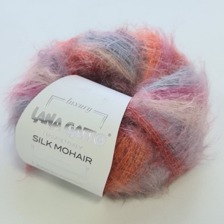 Пряжа Lana Gatto SILK MOHAIR Printed (75% кидмохер 25% шелк) - 212м / 25г фото 3