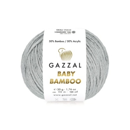 Baby Bamboo (50% бамбук, 50% акрил) - 115м / 50г (цена за упаковку 10 мотков) фото 7