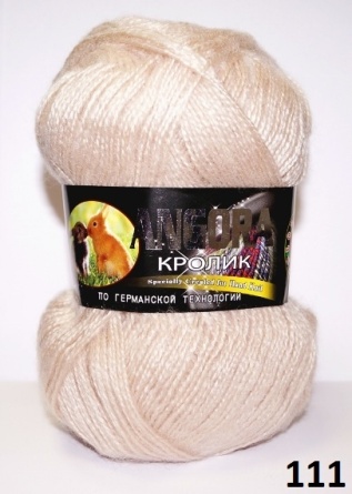 Ангора Кролик (40%-кролик 60%-акрил) - 500м / 100г фото 12