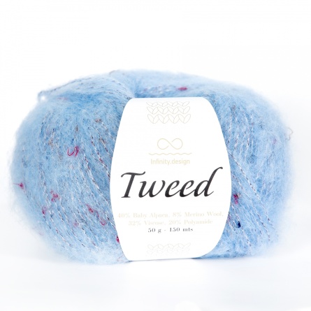 Tweed (40% бэби альпака 8% мериносовая шерсть 32% вискоза 20% полиамид) - 150м / 50г фото 15