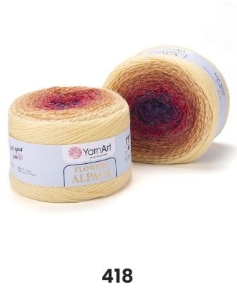 Flowers Alpaca (20% альпака, 80% акрил) - 940м / 250г (цена указана за 2 мотка) фото 10