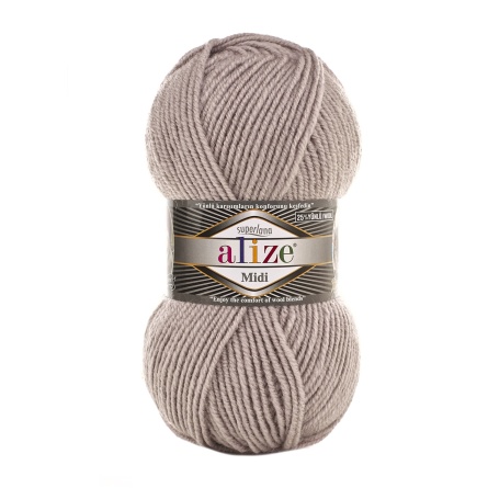 SUPERLANA MIDI (25% шерсть, 75% акрил) - 170м / 100г (цена указана за упаковку 5 мотков) фото 22
