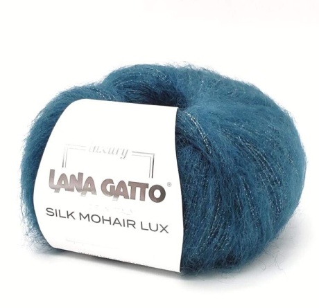 Пряжа Lana Gatto SILK MOHAIR LUX (78% суперкид мохер, 14% шелк, 4% полиэстер) - 210м / 25г фото 12