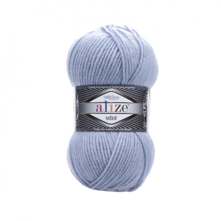 SUPERLANA MIDI (25% шерсть, 75% акрил) - 170м / 100г (цена указана за упаковку 5 мотков) фото 19