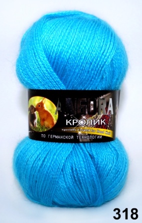 Ангора Кролик (40%-кролик 60%-акрил) - 500м / 100г фото 33