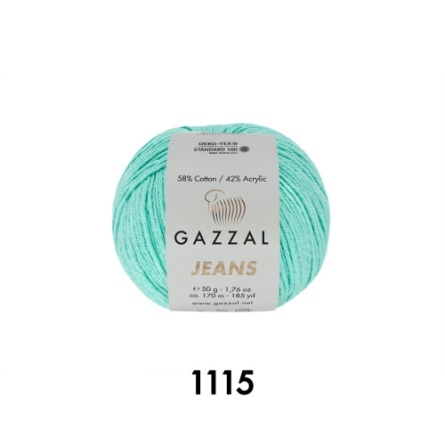 JEANS (58% хлопок, 42% акрил) - 170м / 50г (цена за упаковку 10 мотков) фото 13