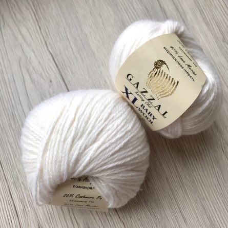 Baby Wool XL (40% мериносовая шерсть, 20% ПА Кашемир, 40% полиакрил) - 100м / 50г фото 32