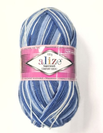 Superwash Comfort Socks (75% SuperWash Шерсть, 25% Полиамид) - 420м / 100г фото 44