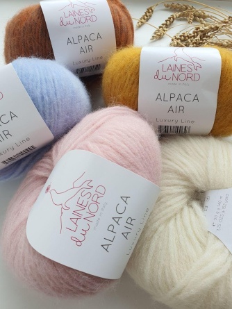Alpaca AIR ( 75% альпака 15% шерсть 10% полиамид) 140м / 50г фото 2