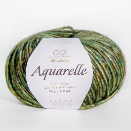 AQUARELLE PRINT (65% хлопок 35% мериносовая шерсть) - 110м /50г фото 7