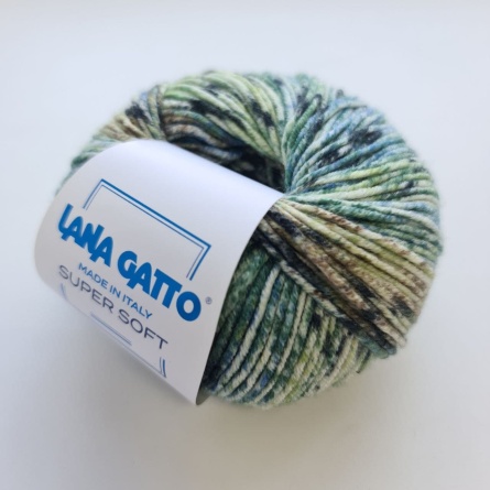 Пряжа Lana Gatto SUPER SOFT Printed (100% мериносовая шерсть) - 125м / 50г фото 6
