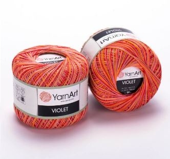 Violet Melange (100% мерсеризованный хлопок) - 282м / 50г фото 22