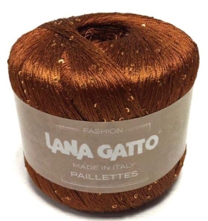 Пряжа Lana Gatto PAILLETTES (100% полиэстер) - 195м / 25г фото 9