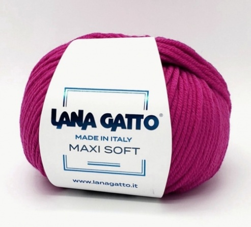 Пряжа Lana Gatto MAXI SOFT (100% меринос экстрафайн) - 90м / 50г фото 47
