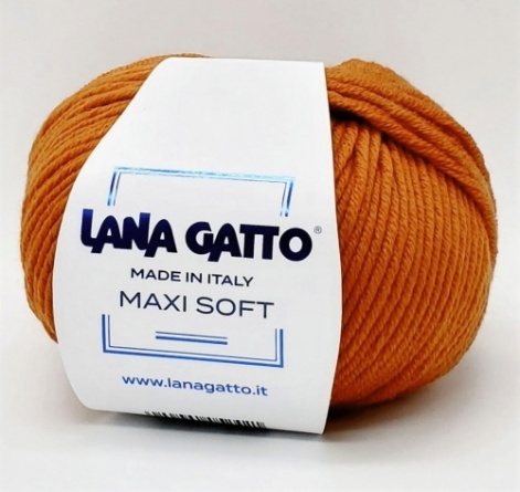 Пряжа Lana Gatto MAXI SOFT (100% меринос экстрафайн) - 90м / 50г фото 46