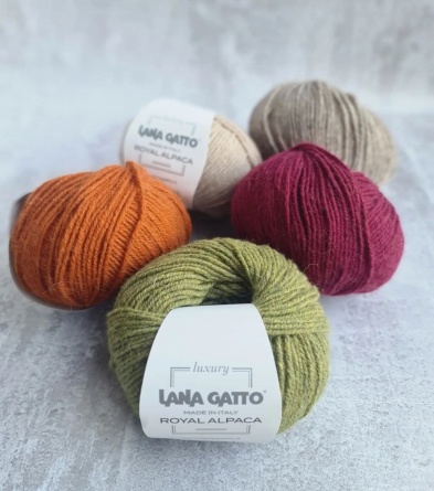 Пряжа Lana Gatto ROYAL ALPACA (70% бэби альпака, 30% нейлон) - 115м / 50г фото 1