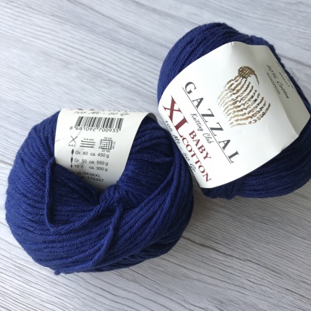 Baby Cotton XL (50% хлопок, 50% полиакрил) - 105м / 50г фото 32