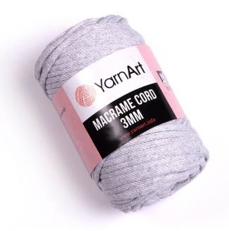 Macrame Cord 3mm (60% хлопок, 40% вискоза и полиэстер) - 85м / 250г (УПАКОВКА 4 МОТКА) фото 6