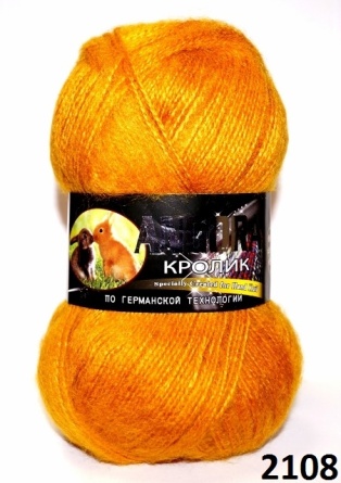 Ангора Кролик (40%-кролик 60%-акрил) - 500м / 100г фото 22