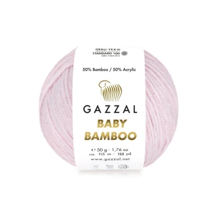 Baby Bamboo (50% бамбук, 50% акрил) - 115м / 50г (цена за упаковку 10 мотков) фото 2