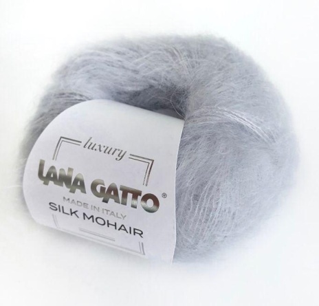 Пряжа Lana Gatto SILK MOHAIR (75% кидмохер, 25% шелк) - 212м / 25г фото 6