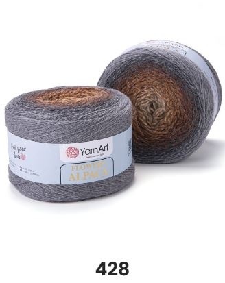 Flowers Alpaca (20% альпака, 80% акрил) - 940м / 250г (цена указана за 2 мотка) фото 12