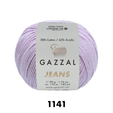 JEANS (58% хлопок, 42% акрил) - 170м / 50г (цена за упаковку 10 мотков) фото 30