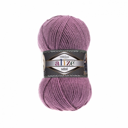 SUPERLANA MIDI (25% шерсть, 75% акрил) - 170м / 100г (цена указана за упаковку 5 мотков) фото 5