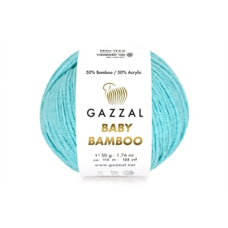 Baby Bamboo (50% бамбук, 50% акрил) - 115м / 50г (цена за упаковку 10 мотков) фото 5