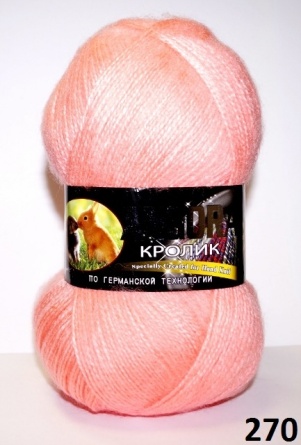 Ангора Кролик (40%-кролик 60%-акрил) - 500м / 100г фото 6