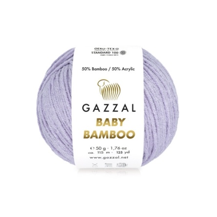 Baby Bamboo (50% бамбук, 50% акрил) - 115м / 50г (цена за упаковку 10 мотков) фото 6