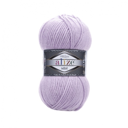 SUPERLANA MIDI (25% шерсть, 75% акрил) - 170м / 100г (цена указана за упаковку 5 мотков) фото 20