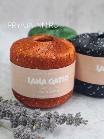 Пряжа Lana Gatto PAILLETTES (100% полиэстер) - 195м / 25г фото 1