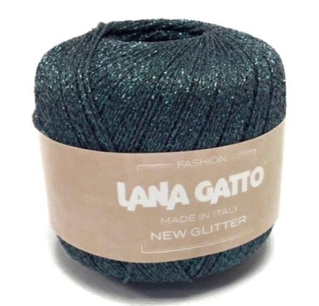 Пряжа Lana Gatto NEW GLITTER (51% полиэстер, 49% нейлон) - 300м / 25г фото 9