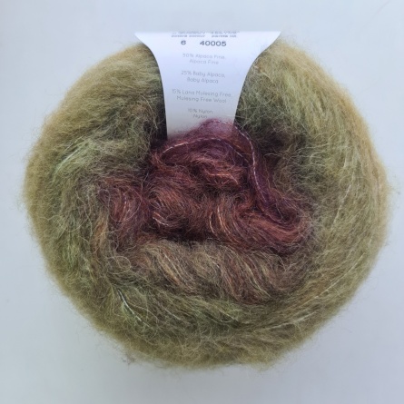 Poema Alpaca (50% альпака файн, 25% бэби-альпака, 15% шерсть Mulesing Free, 10% нейлон) - 400м / 100г фото 7